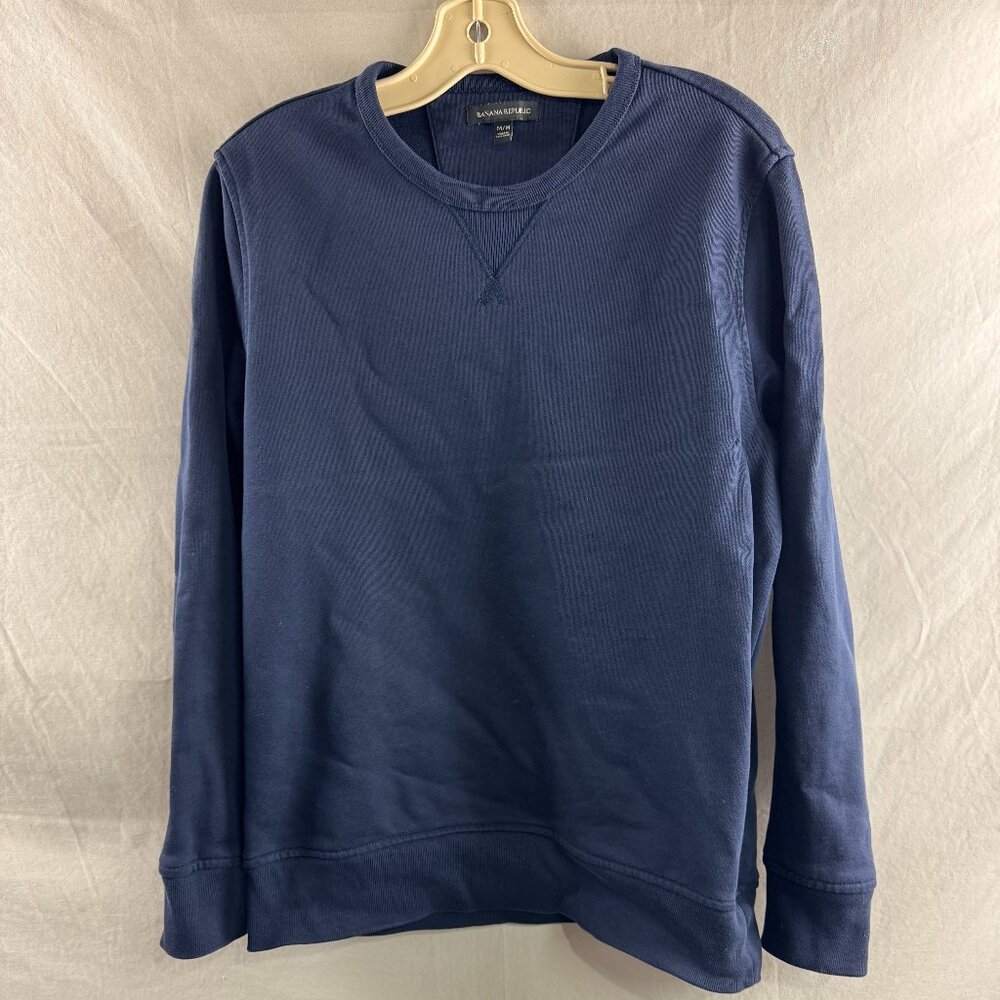 Banana Republic Cotton Sweat Shirt Blue Mens M